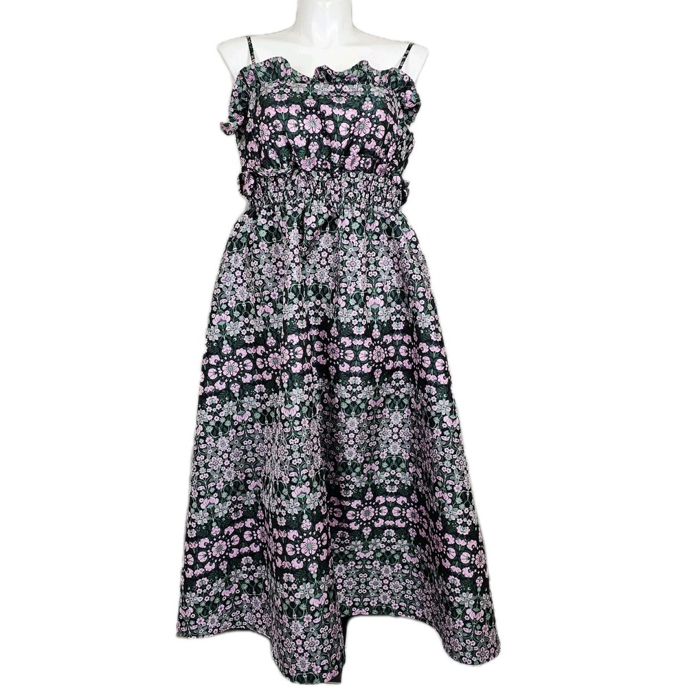 ASOS Edition Womens Plus 14 Floral Jacquard‎ Cami Midi Fairy Garden Whimsical